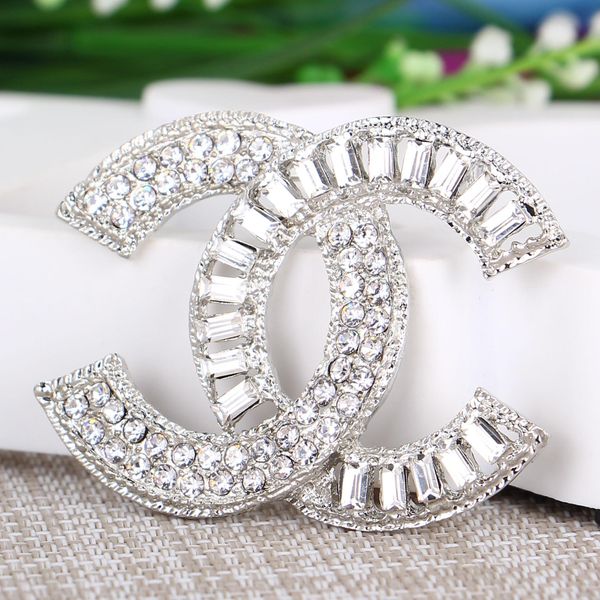 

dhl women wedding brooch iced out jewelry brooches banquet accessories letter brooches wholesale, Gray