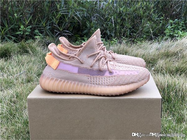 

2019 топ 350s v2 клей истинная форма гиперпространство kanye west мужчины женщины кроссовки аутентичные 350-х годов дизайнер оригинальные сп