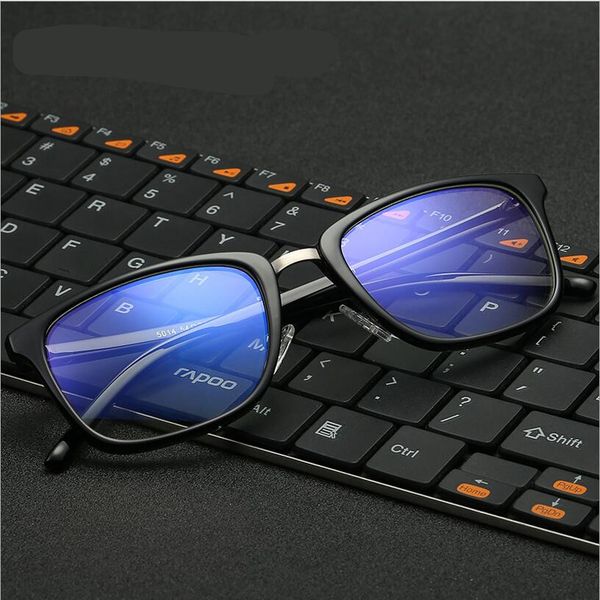 

anti tr90 frame blue light blocking glasses reading glasses radiation-resistant clear computer gaming eyeglasses eyewear, Black