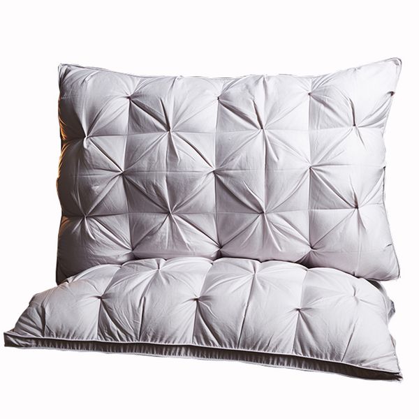 

2018 exclusive style 3d rectangle white /duck feather down pillows down-proof cotton bedding pillow#/