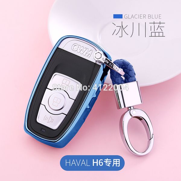 

tpu car key covers key case fob shell + keychain for haval f5 f7 f7x h2 h3 h5 h6 h7 h8