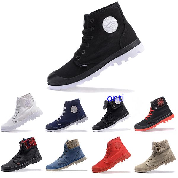 

warm original palladium brand boots women men designer sports red white winter sneakers casual trainers mens women luxury ace boot 36-45, Black