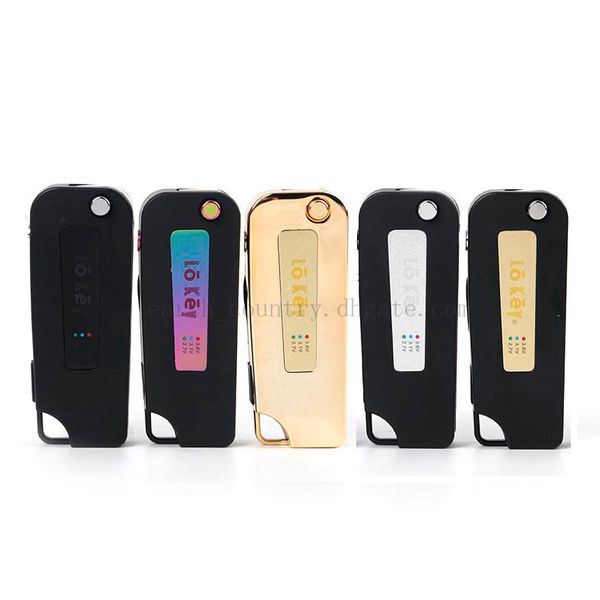 

Lokey Preheat VV Battery Lo Key Battery 350mAh Variable Voltage Preheating Flip Vape Mod With Usb Charger For 510 Ceramic Cartridge