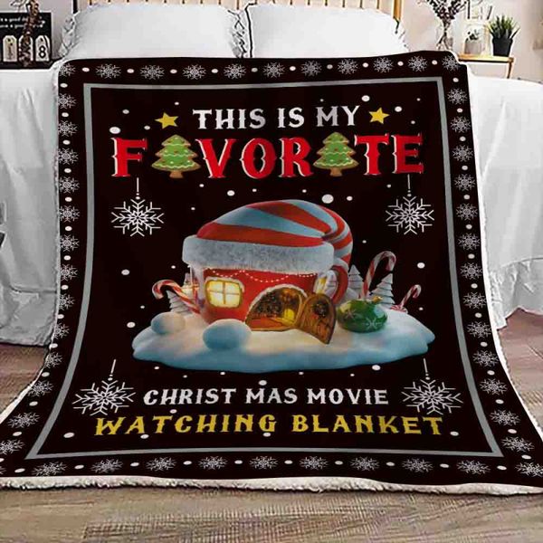 

150 x 200cm christmas blanket double-sided thickening super soft cozy warm plush throws blanket for adults children