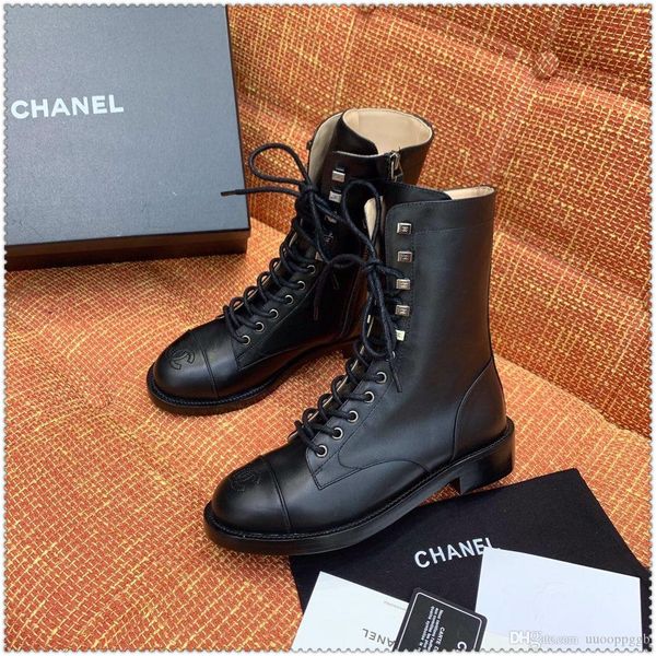 

2020rc new ladies casual fashion short boots luxury ladies travel party shoes, leather material fast delivery original box packaging, Black