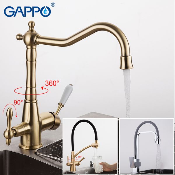 Gappo Kitchen Faucet Antique Brass Kitchen Filter Taps Faucets Drinking Water Mixers Tap Water Purified Faucet Uk 2019 From Wenglianbo Uk 359 74