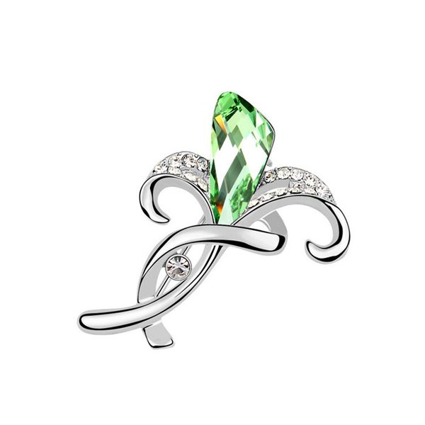 

fashion- use skei ed lo s odd element austria crystal brooch hyacinth broth ornaments a911, Gray