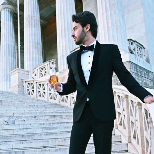 

custom men's wedding suit dress groom suit men's bridal jacket pants, White;black
