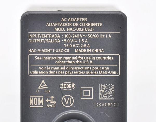 Оригинал 100% ОФИЦИАЛЬНЫЙ переключатель OEM игровой автомат адаптер переменного тока питания USB-C 39W Кирпич AC адаптер Dock HAC-002 для Nintendo коммутаторе
