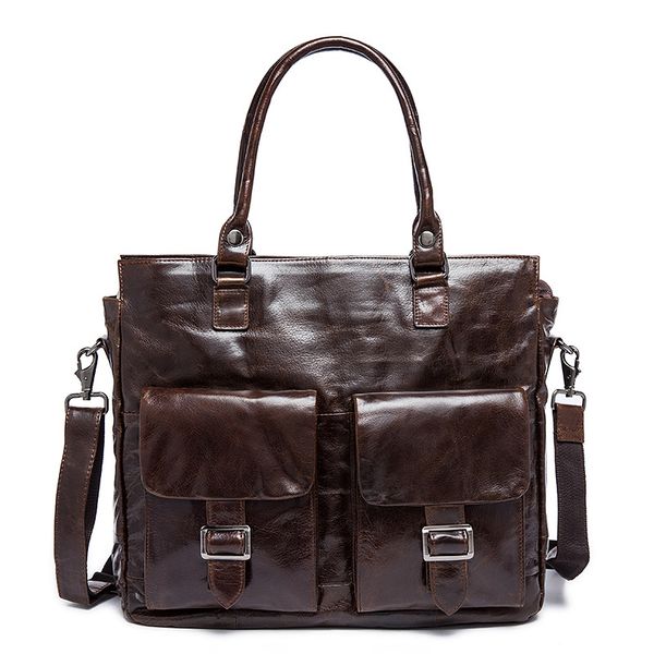 

business men briefcase bag leather lapbag man shoulder bags for 14 inch lapbig handbag briefcase male