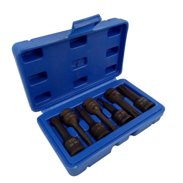 

7pc integrated sleeve set 3/8 pneumatic pressure batch sleeve tool set combination t type h type m pressure batch