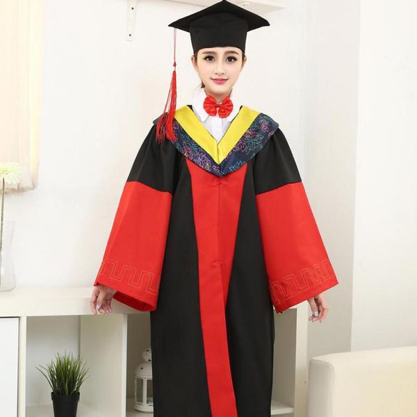 

выпускник школы для девочек академическая форма взрослый бакалавр платье шляпа одежда хэллоуин выпускной жакет сценический костюм, White