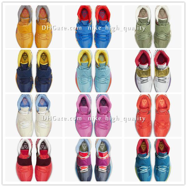 

kyrie 6 pre-heat nyc miami houston la shanghai beijing guangzhou taipei tokyo manila berlin heal the world basketbal shoes cn9839-403-401 hi, Black
