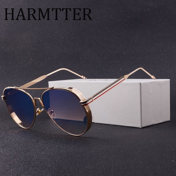 

fashion brand design men women gothic steampunk sunglasses mirror lens colorful gradient oculos gafas blue sun glasses punk, White;black