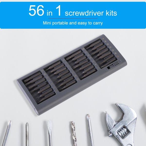 

multi-functyional screwdriver kit profectional magnetic screwdriver for pad phone pc repair tool detachable driver bit set 56pcs