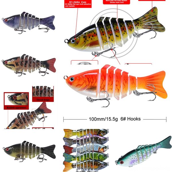 

3lyoo luya bait 10cm * steel floating surface tidal wave simulation fake fishing bait long s15.5g with ball wave lying