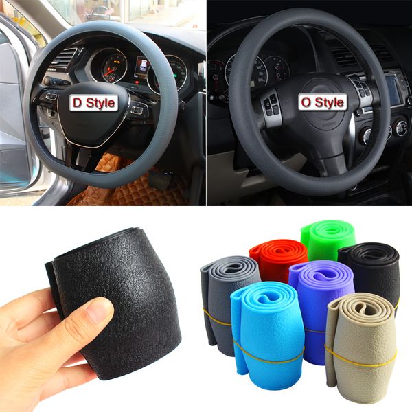 

multi color car silicone steering wheel glove cover car accessories for kia lada mg byd etc