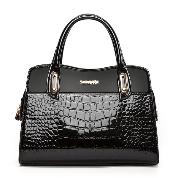 

elegant alligator pattern women handbags boston bags brand leather large shoulder bags designer lady bag bolsas femininas