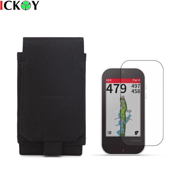 

portable protect case bag pouch + screen protector shield film for garmin approach g80 golf gps accessories
