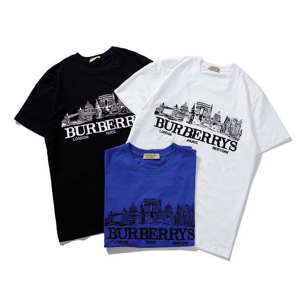

Paris Women Brand Berry Embroidery Tshirts Summer Fashion Street Short Sleeved Tees Tshirt