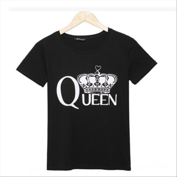 

women's short-sleeved crown pattern nv duan xiu women's short-sleeved t-shirt crown pattern nv duan xiu t-shirt, White