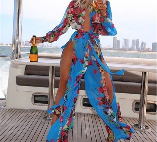 

womens swimsuits beach cover ups dresses swimwear one piece printed swimsuits irregular dress m470, Black;gray