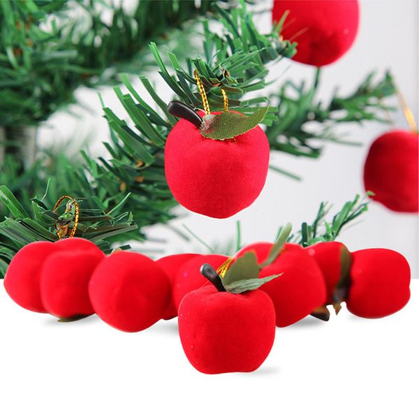 

12pc foam balls christmas tree fruit pendant foam decoration festival party ornament about 3*3cm xmas decoration navidad#h