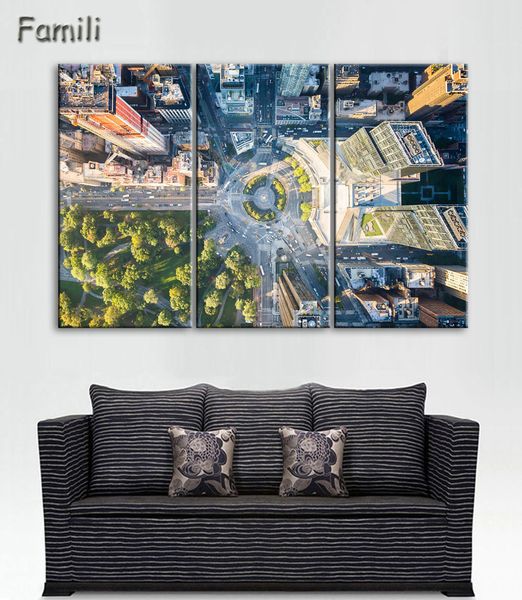 

fashion hd printed new york city canvas painting children's room home decor paintings 3 panel frameless wall art paintings