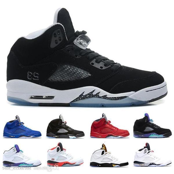 

basketball shoes 5 5s oreo space jam olympic metallic gold for men red suede white cement international flight trainers sport sneakers