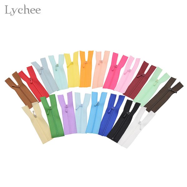 

lychee 10pcs mini zipper doll clothing zipper diy handmade sewing scrapbooking garment applique accessory