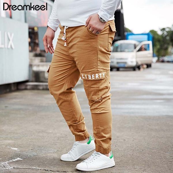 

tactical pants male camo jogger casual plus size cotton trousers multi pocket style men's cargo pants 6xl 7xl 8xl y, Black