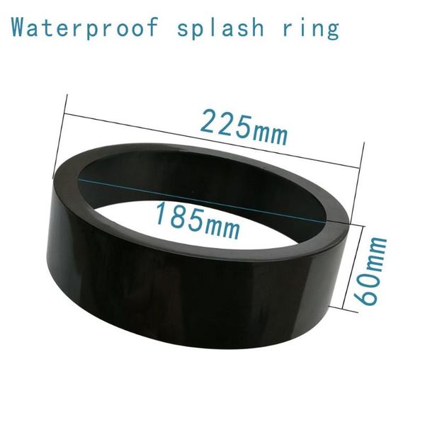 

waterproof splash ring gem machinery flat grinding and polishing machine dust and splash shield water ring 225mm new material