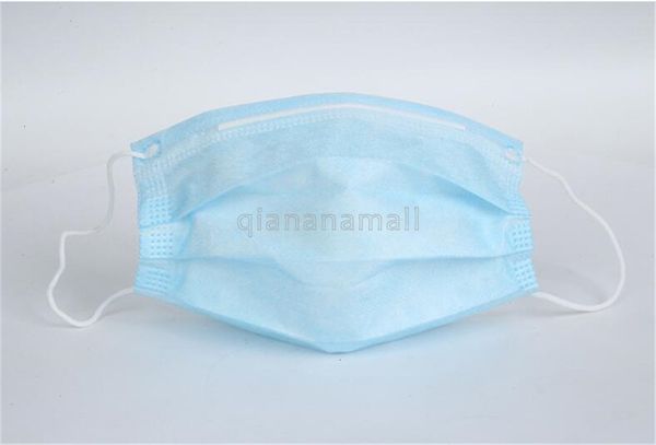 

фото одноразовая в голубой face 50pcs маски с уха loop 3 слойный mouth лица крышка пылезащитная маска пыле