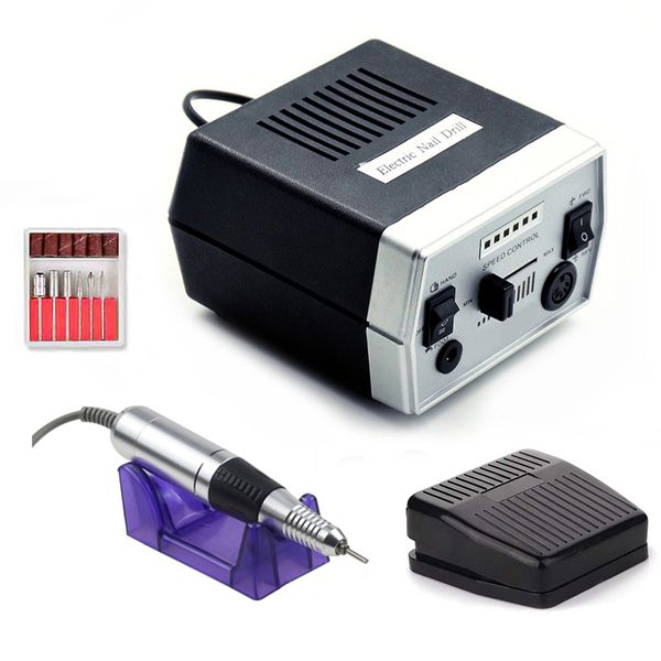 

electril nail drill machine 35000rpm manicure pedicure machine milling cutters accessories nail files manicure tool kits
