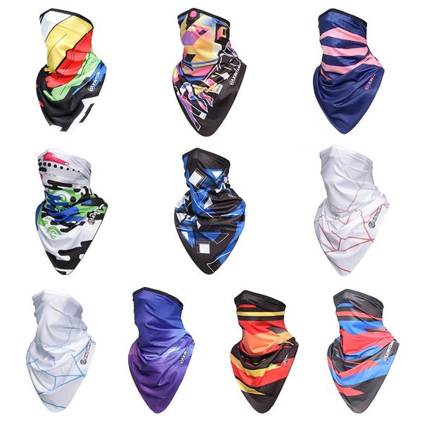 

summer cycling face mask scarf anti-sweat breathable headwear turban running bicycle headwear sports bike headband, Black