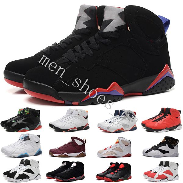 

7s Bordeaux Hare Ray Allen Tinker Alternate Olympic Patta Men Basketball Shoes 7 Reflections Of A Champion French Blue Sneaker With Box ten