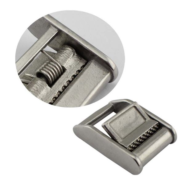 

2x cargo lash 25mm cam buckle for tie down strap - stainless steel