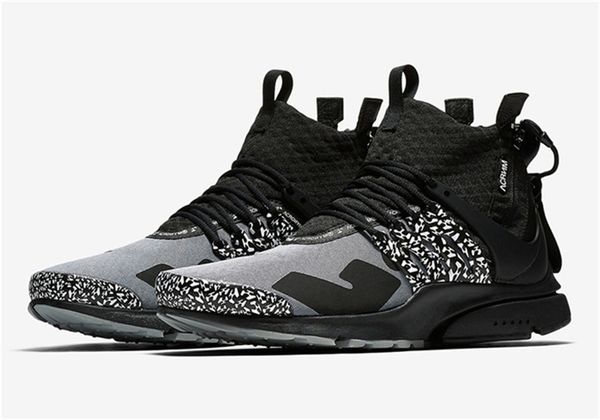 

Высокое качество 2019 ACRONYM x Presto Mid Racer Розовый Мужчины Женщины Кроссовки Лучшие AH7832-600 Серо-желтые спортивные кроссовки на открытом воздухе с коробкой