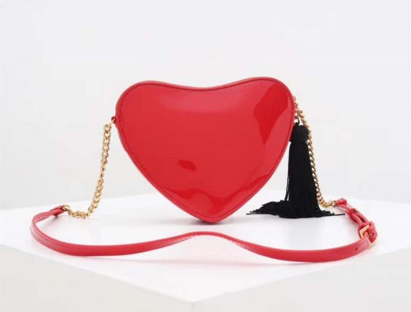 

crossbody 2020 quality sell loving cowhide color matching bags new luxury womens designer luxury bags high shoulder designer heart wxgb, Red;black