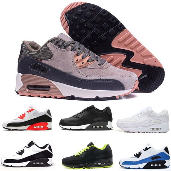 

new suede air cushion running shoes 90 men women sneakers sports shoe