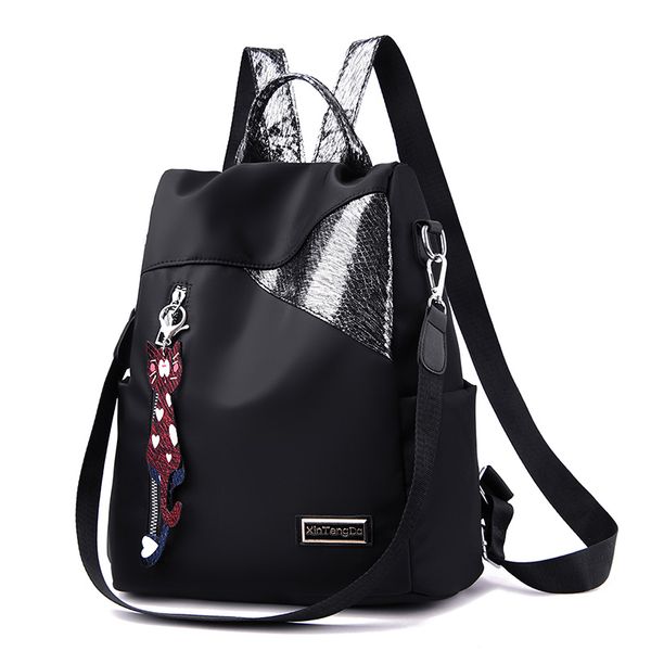 

multifunctional waterproof school bags for teenage girls oxford back pack black bookbag designer backpacks women high quality