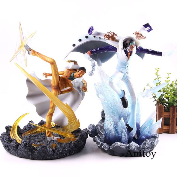

anime one piece figure kuzan p.o.p xl battle ver. gk statue one piece kuzan borsalino action figure pvc collectible model toy t200321