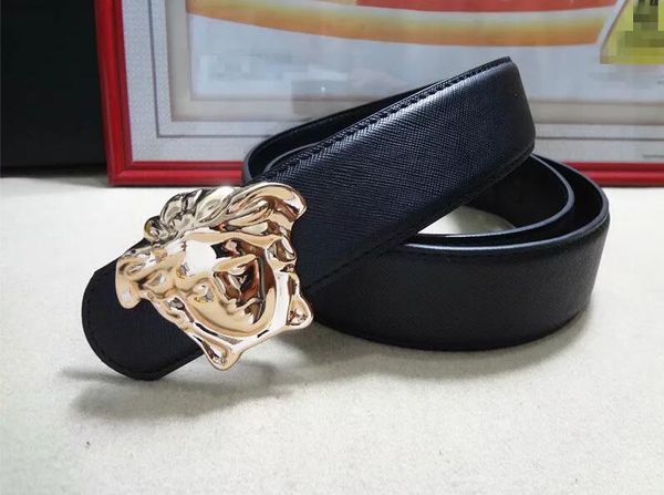 

горячие продажи новых мужские женские черный пояс натуральная кожа деловые ремни чистый цвет пояса змеи шаблон пряжки ремня для подарка 7257, Black;brown