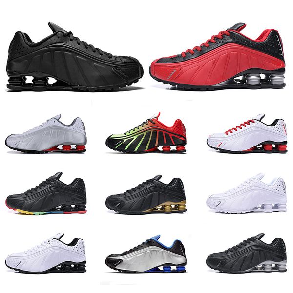 

discount og r4 running shoes mens sneakers deliver triple black white challenge red navy orange silver gold men trainer sports 7-12, White;red