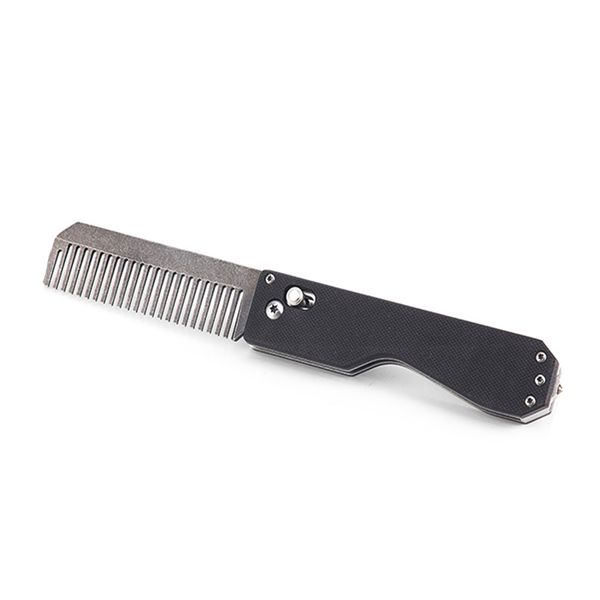 

foldable comb tungsten steel defense self-defense women security multifunction tool edc equipment comb survival camping tools