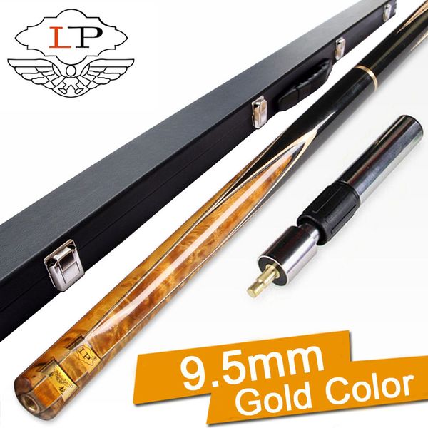 

lp zhuoyue cue snooker 9.5mm 10mm tips 3 4 snooker cues case set china color a/b/c