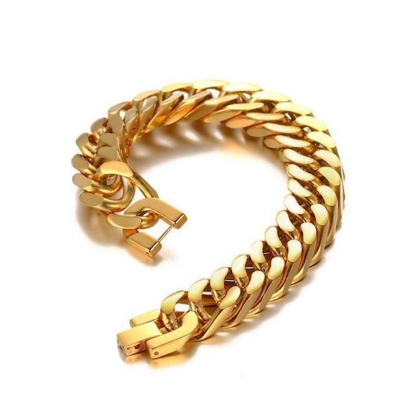 

dubai style fashion jewelry gold filled charm bangle male bracelets for men, Black