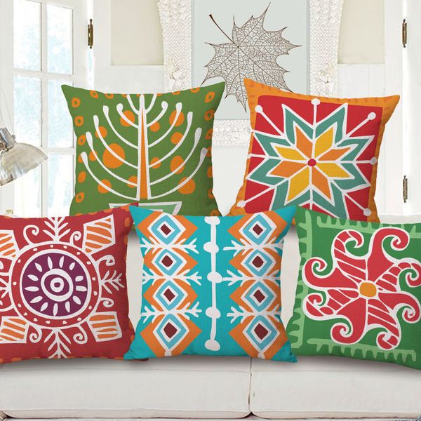

new pattern heat sell foreign lands cotton pillow can come picture customize