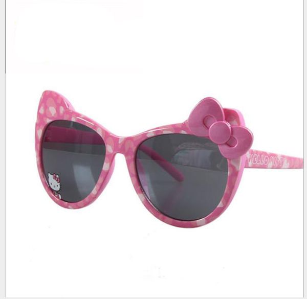 

pink bow-knot sunglasses for girls, babies and children, White;black