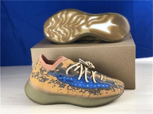 

2020 authentic 380 blue oat running shoes 380s men women kanye west wave runner 3m reflective sneakers sports with original box, Black